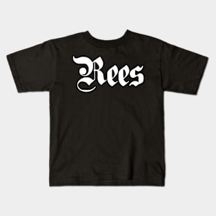 Rees written with gothic font Kids T-Shirt